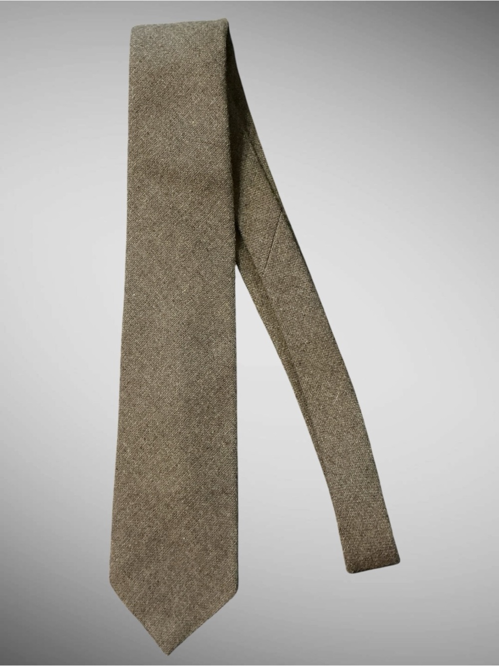 Vintage JCPenney The Men’s Shop Wool Blend Brown Skinny Tie 3”